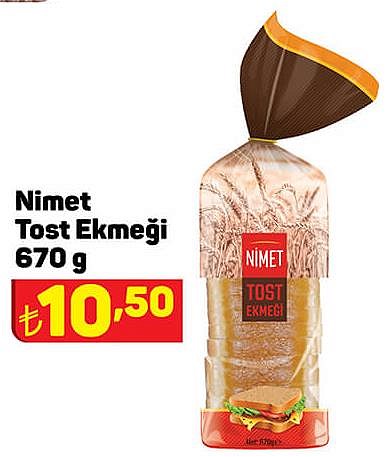 Nimet Tost Ekmeği 670 g image