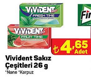 Vivident Sakız Çeşitleri 26 g image