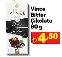 Vince Bitter Çikolata 80 g image