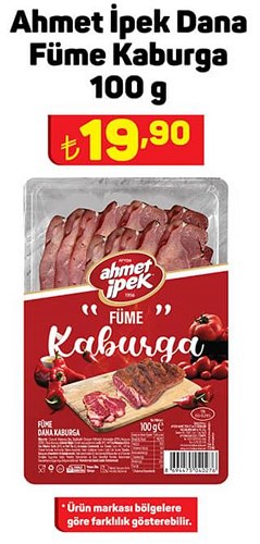 Ahmet İpek Dana Füme Kaburga 100 g image