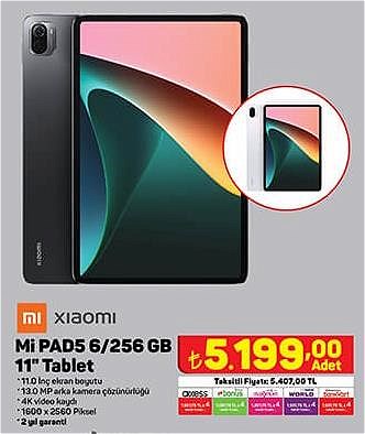 Xiaomi Mi PAD5 6/256 GB 11 inç Tablet image