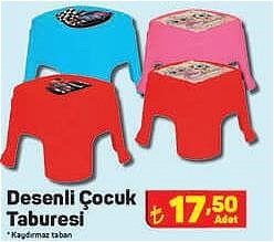 Desenli Çocuk Taburesi image