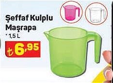 Şeffaf Kulplu Maşrapa 1,5 l image