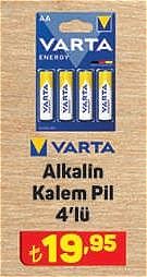 Varta Alkalin Kalem Pil 4'lü image