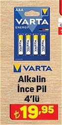 Varta Alkalin İnce Pil 4'lü image