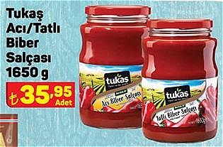 Tukaş Acı/Tatlı Biber Salçası 1650 g image