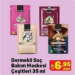 Dermokil Saç Bakım Maskesi Çeşitleri 35 ml image