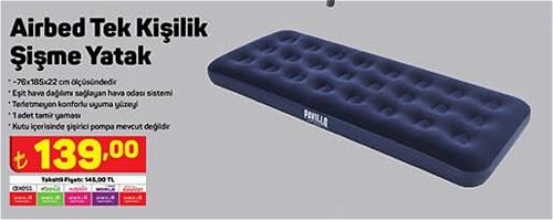 Airbed Tek Kişilik Şişme Yatak image