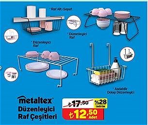 Metaltex Düzenleyici Raf Çeşitleri image