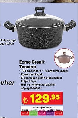 Hascevher Ezme Granit Tencere 24 cm image