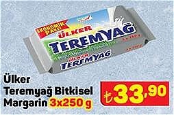 Ülker Teremyağ Bitkisel Margarin 3x250 g image