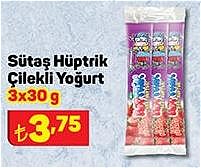 Sütaş Hüptrik Çilekli Yoğurt 3x30 g image