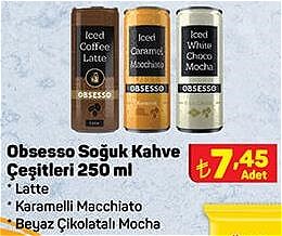 Obsesso Soğuk Kahve Çeşitleri 250 ml image