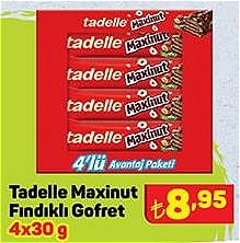 Tadelle Maxinut Fındıklı Gofret 4x30 g image