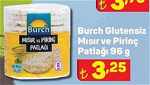 Burch Glutensiz Mısır ve Pirinç Patlağı 96 g image