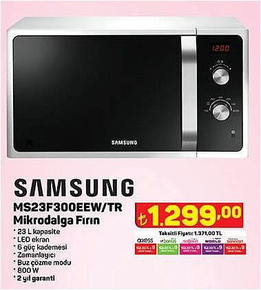 A101 Samsung MS23F300EEW/TR Mikrodalga Fırın