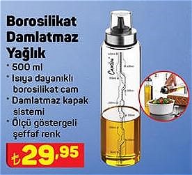 Borosilikat Damlatmaz Yağlık 500 ml image