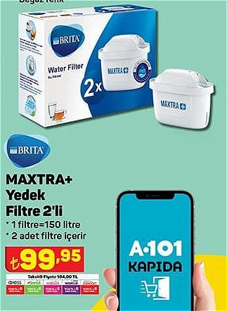 Brita Maxtra+ Yedek Filtre 2'li image