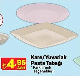 Hobby Life Kare/Yuvarlak Pasta Tabağı image