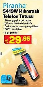 Piranha 5419W Mıknatıslı Telefon Tutucu image