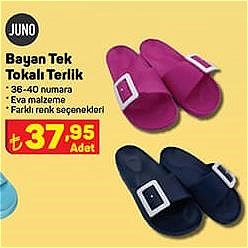 Juno Bayan Tek Tokalı Terlik  image