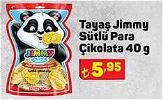 Tayaş Jimmy Sütlü Para Çikolata 40 g image