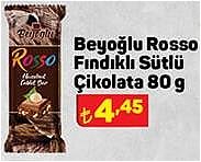 Beyoğlu Rosso Fındıklı Sütlü Çikolata 80 g image