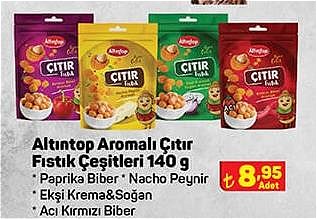 Altıntop Aromalı Çıtır Fıstık Çeşitleri 140 g image