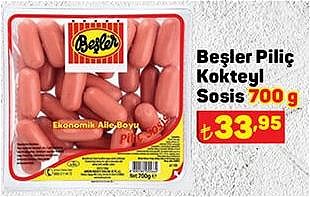 Beşler Piliç Kokteyl Sosis 700 g image