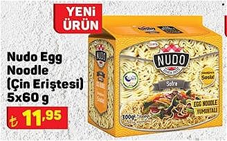 Nudo Egg Noodle (Çin Eriştesi) 5x60 g image