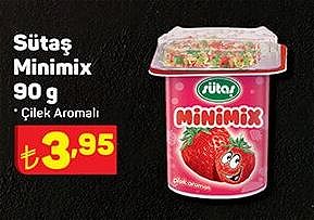 Sütaş Minimix 90 g Çilek Aromalı image