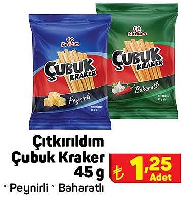 Çıtkırıldım Çubuk Kraker 45 g Çeşitleri | İndirimde Market