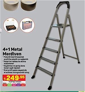 4+1 Metal Merdiven image