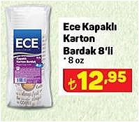 Ece Kapaklı Karton Bardak 8'li 8 Oz image