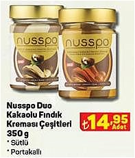 Nusspo Duo Kakaolu Fındık Kreması Çeşitleri 350 g image