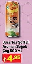 Juss Tea Şeftali Aromalı Soğuk Çay 500 ml image