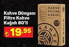 Kahve Dünyası Filtre Kahve Kağıdı 80'li image