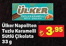 Ülker Napoliten Tuzlu Karamelli Sütlü Çikolata 33 g image