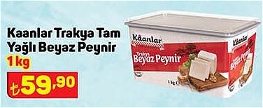 Kaanlar Trakya Tam Yağlı Beyaz Peynir 1 kg image