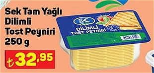 Sek Tam Yağlı Dilimli Tost Peyniri 250 g image