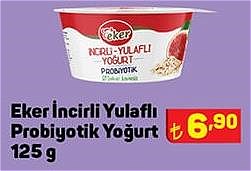 Eker İncirli Yulaflı Probiyotik Yoğurt 125 g image