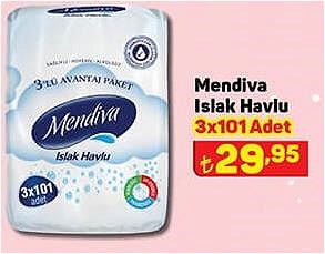 Mendiva Islak Havlu 3x101 Adet image