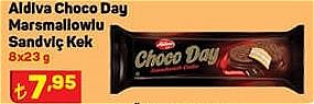 Aldiva Choco Day Marsmallowlu Sandviç Kek 8x23 g image