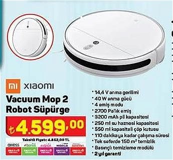 Xiaomi Vacuum Mop 2 Robot Süpürge image