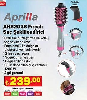 Aprilla AHS2036 Fırçalı Saç Şekillendirici 1200 W image