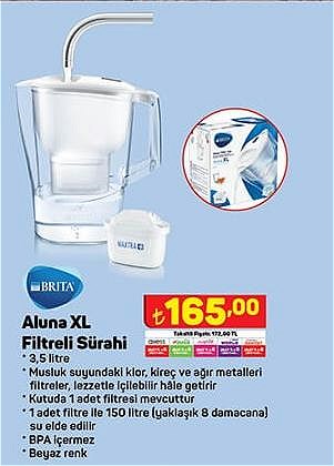 Brita Aluna XL Filtreli Sürahi 3.5 litre image