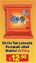 Eti Cin Tek Lokmalık Portakallı Jöleli Bisküvi 3x114 g image