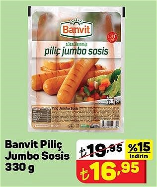 Banvit Piliç Jumbo Sosis 330 g image