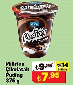 Milkten Çikolatalı Puding 375 g image