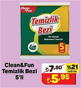 Clean&Fun Temizlik Bezi 5'li image